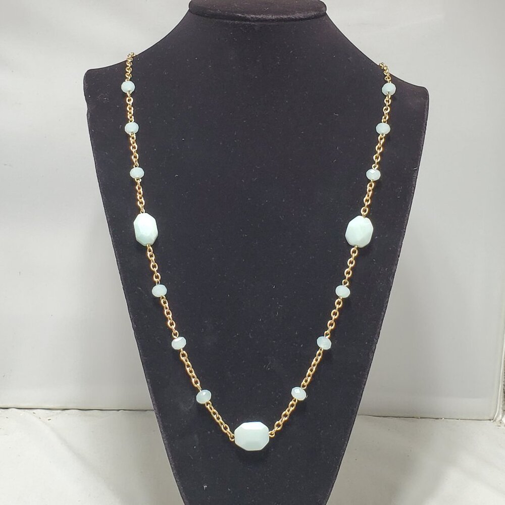 SPRING STREET by Nordstrom Multi Stone with Gold Chain Necklace: